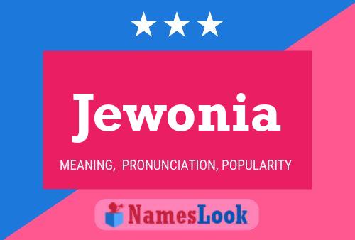 ملصق اسم Jewonia