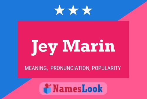 ملصق اسم Jey Marin