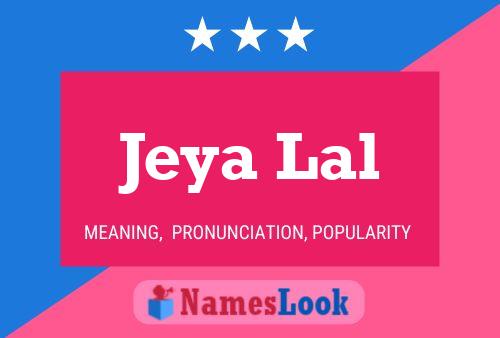 ملصق اسم Jeya Lal