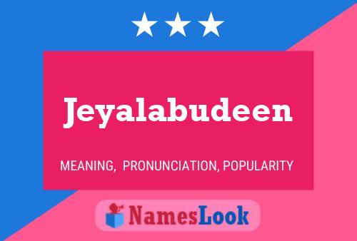 ملصق اسم Jeyalabudeen