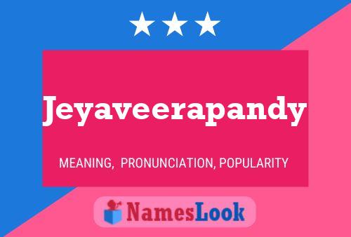 ملصق اسم Jeyaveerapandy