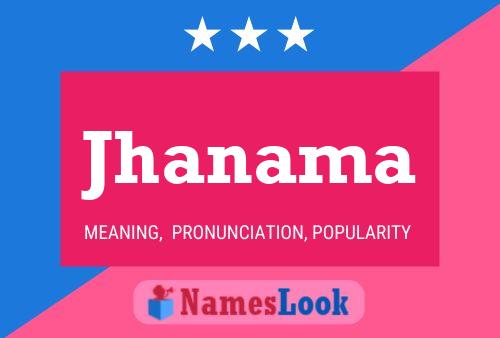 ملصق اسم Jhanama