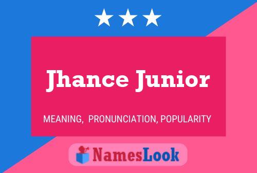 ملصق اسم Jhance Junior