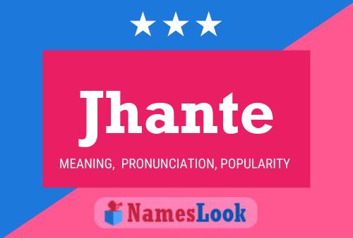 ملصق اسم Jhante