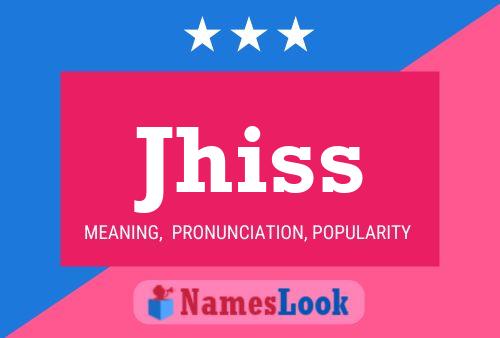 ملصق اسم Jhiss