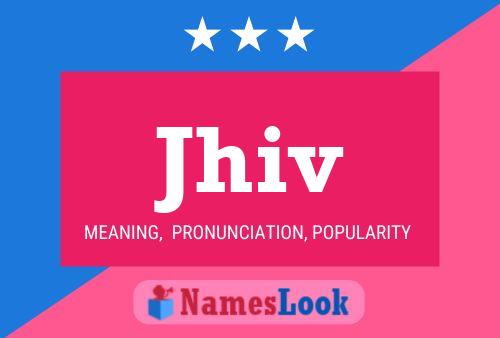 ملصق اسم Jhiv