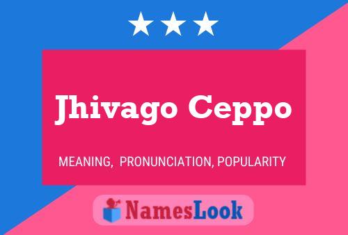 ملصق اسم Jhivago Ceppo