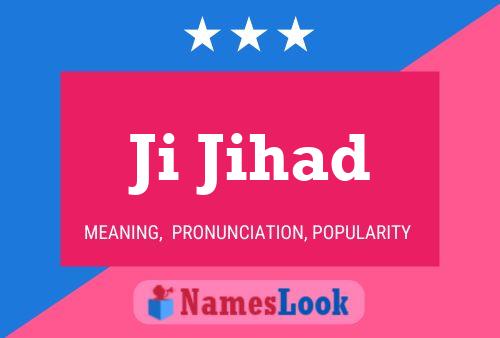 ملصق اسم Ji Jihad