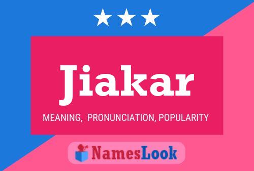 ملصق اسم Jiakar