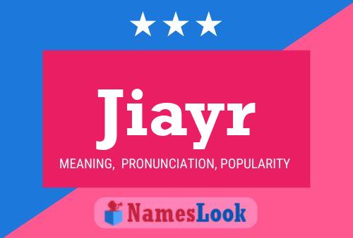 ملصق اسم Jiayr