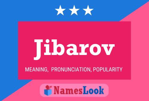 ملصق اسم Jibarov