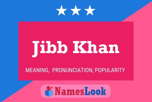 ملصق اسم Jibb Khan