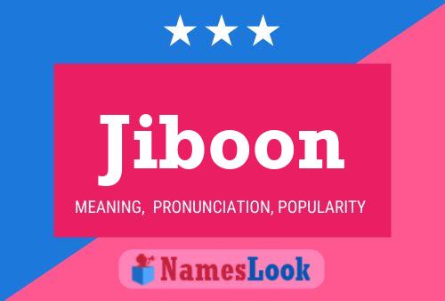 ملصق اسم Jiboon