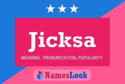 ملصق اسم Jicksa