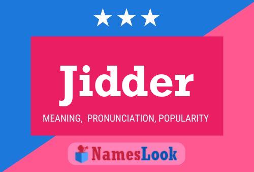 ملصق اسم Jidder