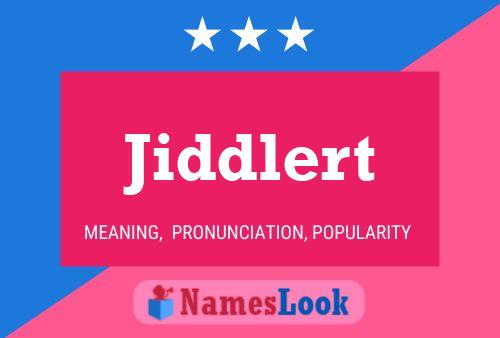 ملصق اسم Jiddlert