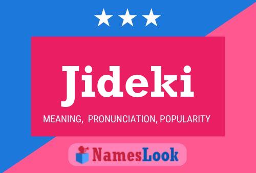 ملصق اسم Jideki