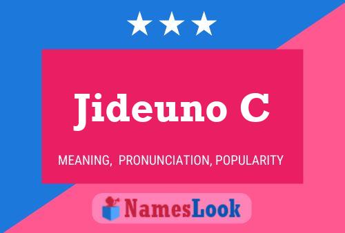 ملصق اسم Jideuno C