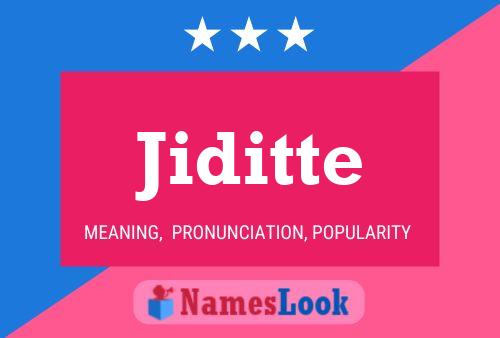 ملصق اسم Jiditte