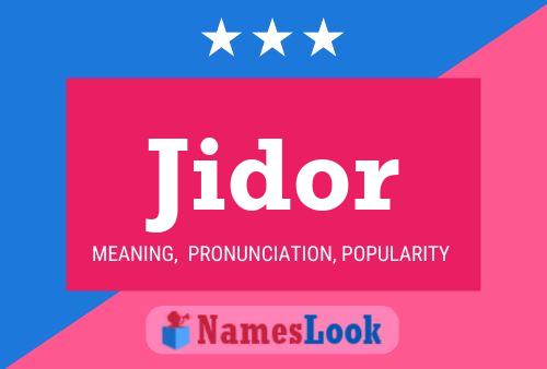 ملصق اسم Jidor