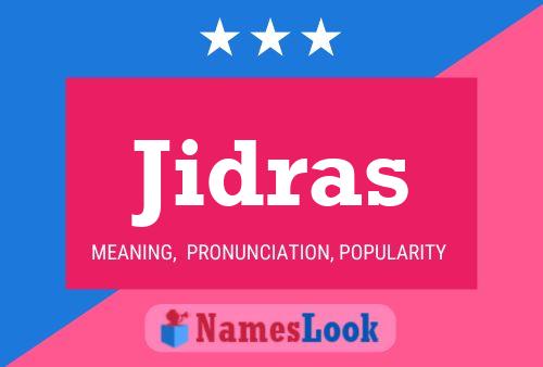 ملصق اسم Jidras