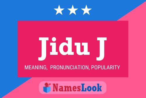 ملصق اسم Jidu J