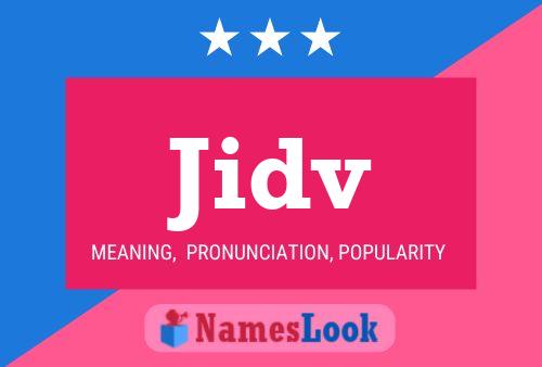 ملصق اسم Jidv