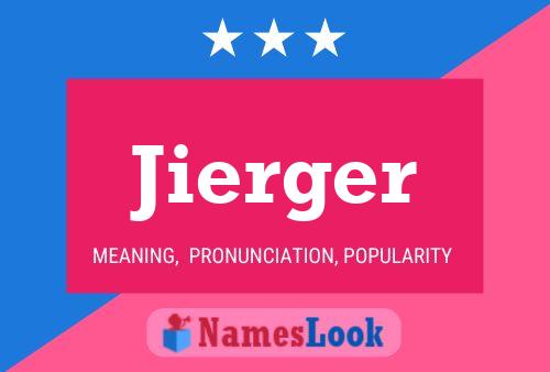 ملصق اسم Jierger