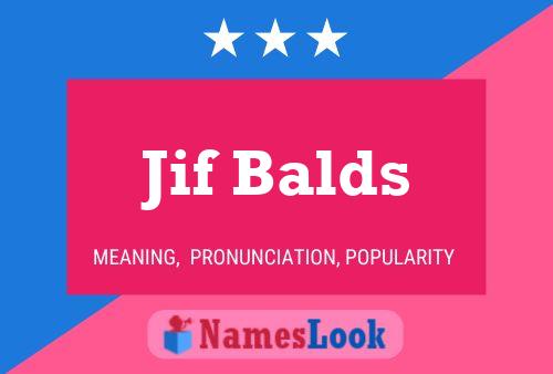 ملصق اسم Jif Balds