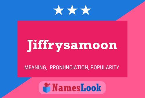 ملصق اسم Jiffrysamoon