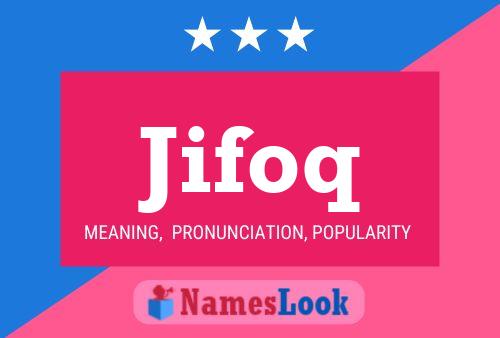 ملصق اسم Jifoq