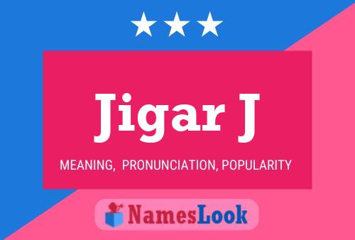 ملصق اسم Jigar J