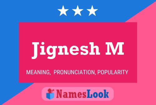 ملصق اسم Jignesh M