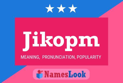 ملصق اسم Jikopm