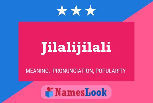 ملصق اسم Jilalijilali