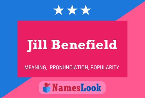 ملصق اسم Jill Benefield