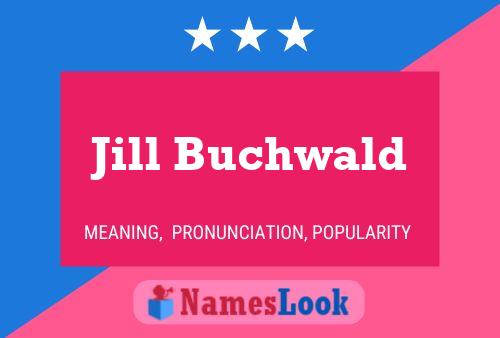 ملصق اسم Jill Buchwald