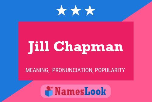 ملصق اسم Jill Chapman