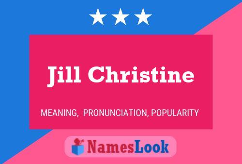 ملصق اسم Jill Christine