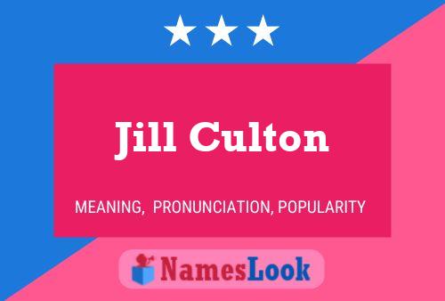 ملصق اسم Jill Culton