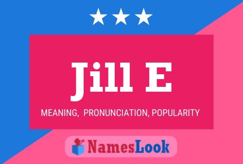 ملصق اسم Jill E