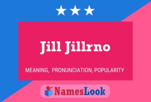 ملصق اسم Jill Jillrno