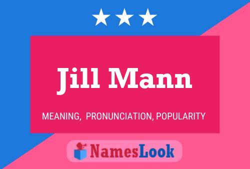 ملصق اسم Jill Mann