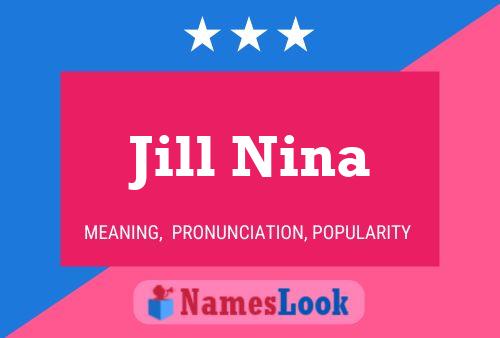 ملصق اسم Jill Nina