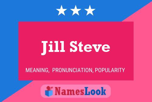 ملصق اسم Jill Steve