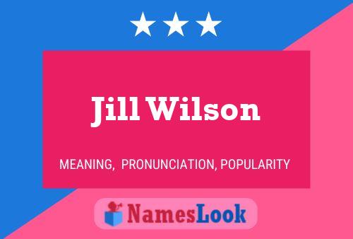 ملصق اسم Jill Wilson