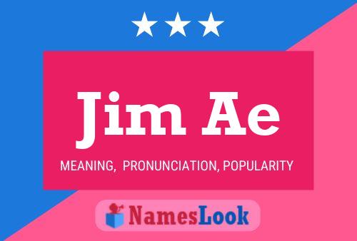 ملصق اسم Jim Ae