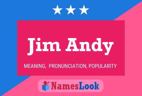 ملصق اسم Jim Andy