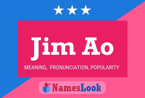 ملصق اسم Jim Ao