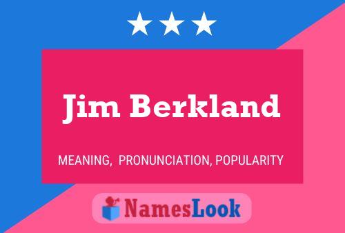 ملصق اسم Jim Berkland